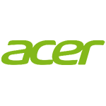 Logo de Acer, líder en computadoras, portátiles y monitores de alto rendimiento.