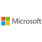 Logo de Microsoft, empresa líder en software con productos como Windows, Office y soluciones en la nube.